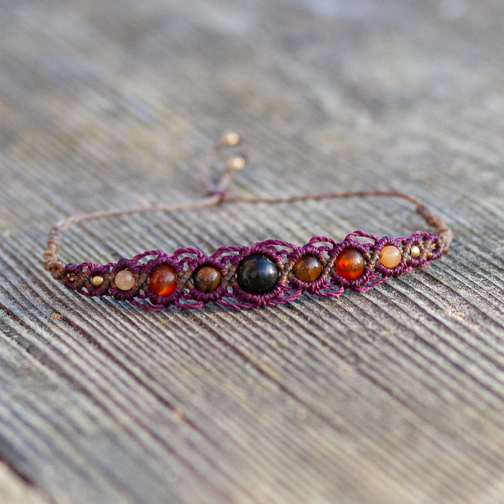 Tigeraugen Karneol Armband