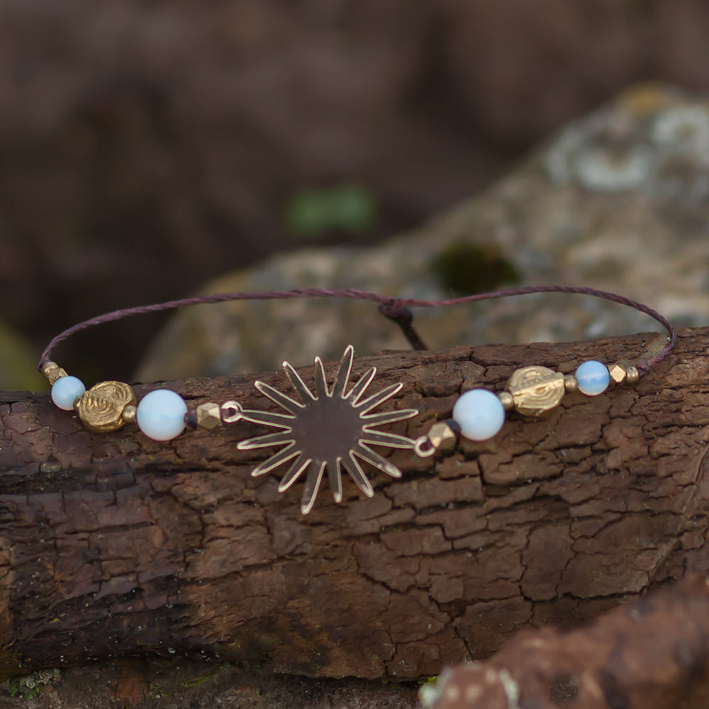 Opal glass sun bracelet