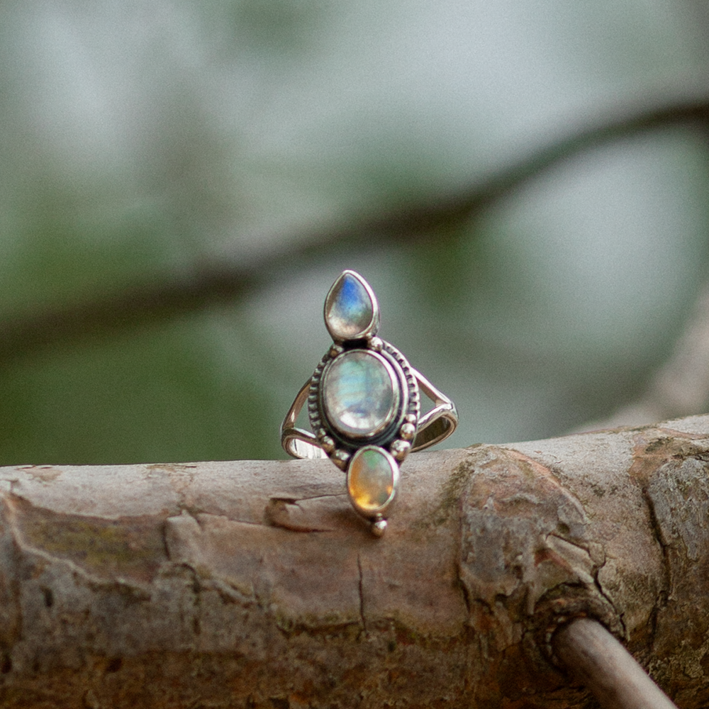 Moonstone Opal Ring